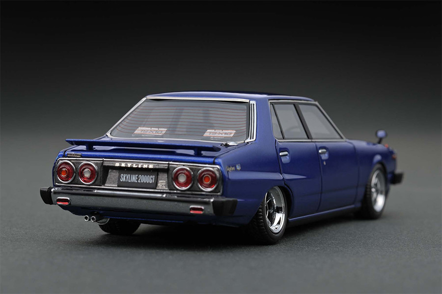 IG0322 1/43 Nissan Skyline 2000 GT-EL (C210) Blue | LINE UP