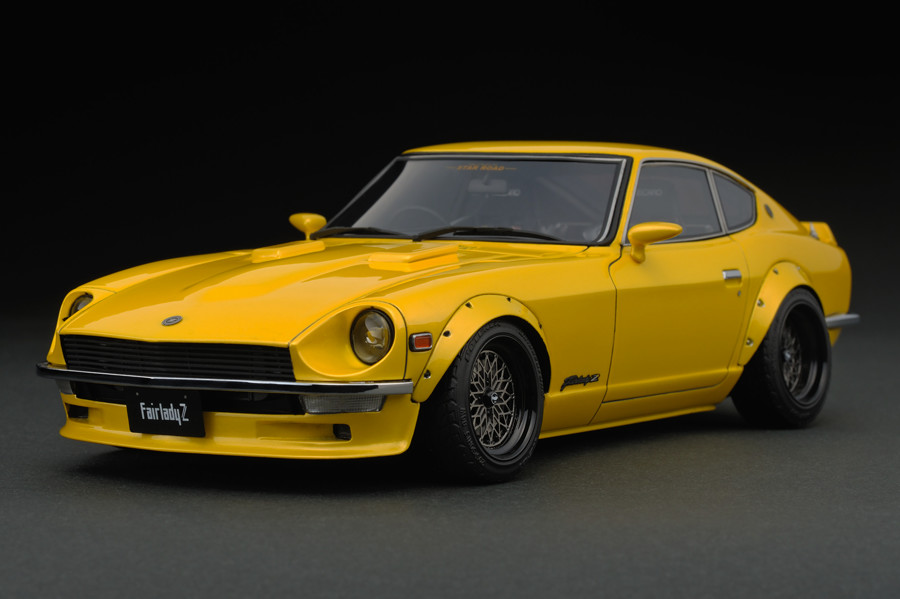 IG0650 1/18 Nissan Fairlady Z (S30) Yellow | LINE UP | ignition
