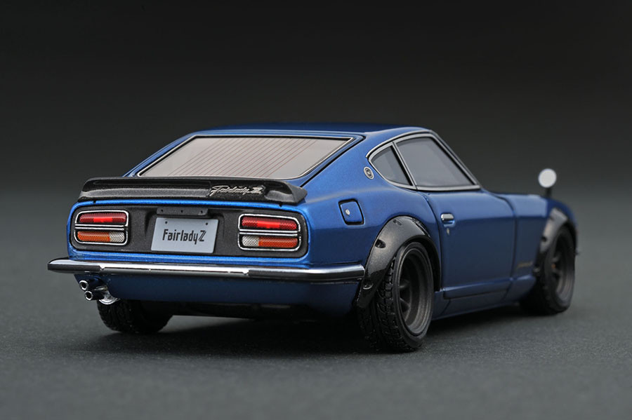 IG0756 1/43 Nissan Fairlady Z (S30) Blue ※Watanabe-Wheel | LINE UP 