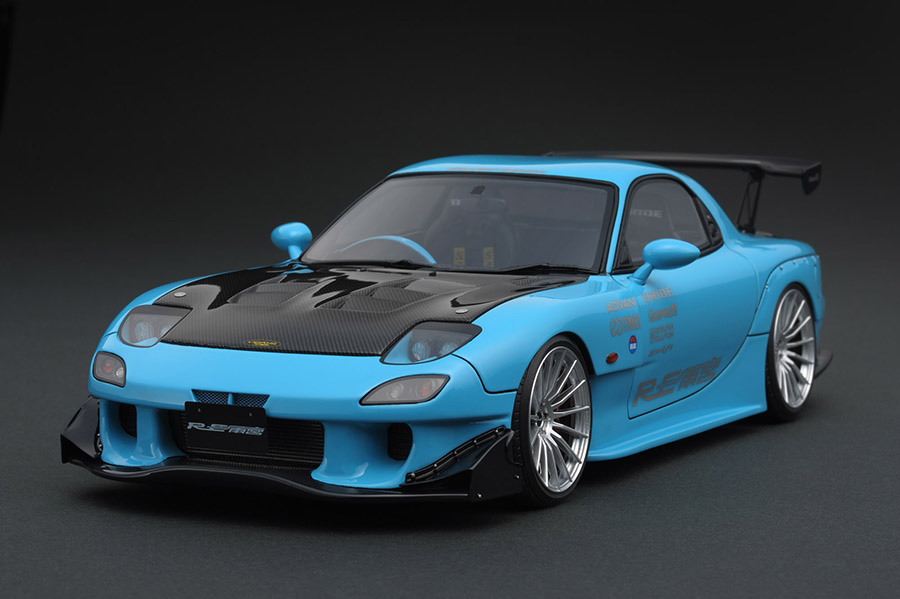 Ig1045 1 18 Mazda Rx 7 Fd3s Re Amemiya Light Blue Line Up 公式 Ignition Model すべてはミニチュアカーコレクターのために