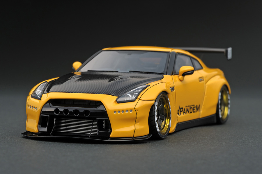 IG1156 1/43 PANDEM R35 GT-R Yellow | LINE UP | [公式] ignition 