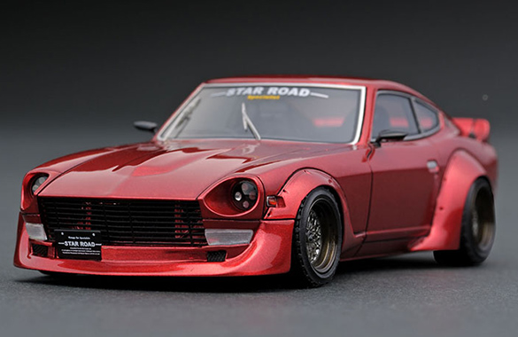 IG1422 1/43 Nissan Fairlady Z (S30) STAR ROAD Red | LINE UP 