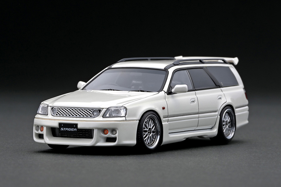 IG2076 1/43 Nissan STAGEA 260RS (WGNC34) Pearl White | LINE UP 