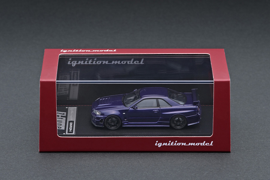 IG2127 1/64 Nismo R34 GT-R Z-tune Purple Metallic | LINE UP | [公式] ignition  model - すべてはミニチュアカーコレクターのために。