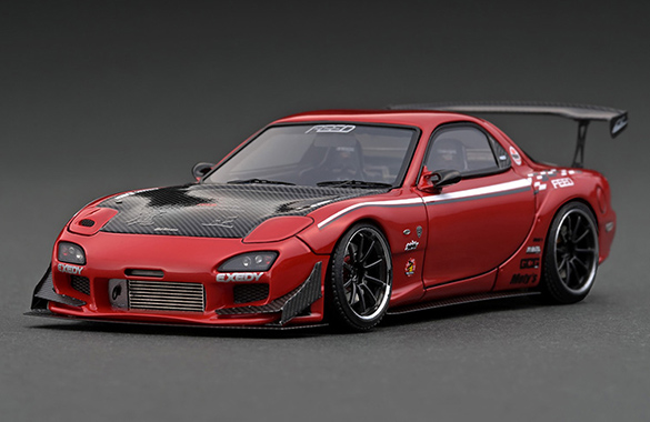 IG2183 1/43 FEED RX-7 (FD3S) 魔王 Red With Engine | LINE UP ...