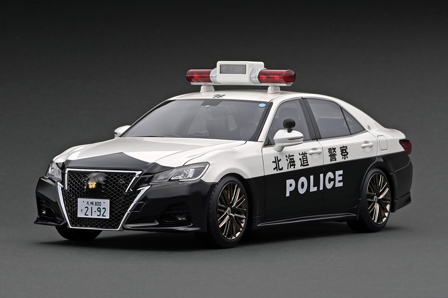IG2192 1/18 Toyota Crown (GRS214) 北海道警察交通部交通機動隊車両 