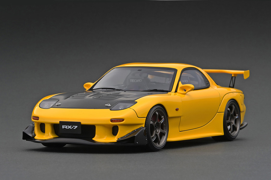 IG2228 1/18 MAZDA RX-7 (FD3S) Yellow | LINE UP | [公式] ignition