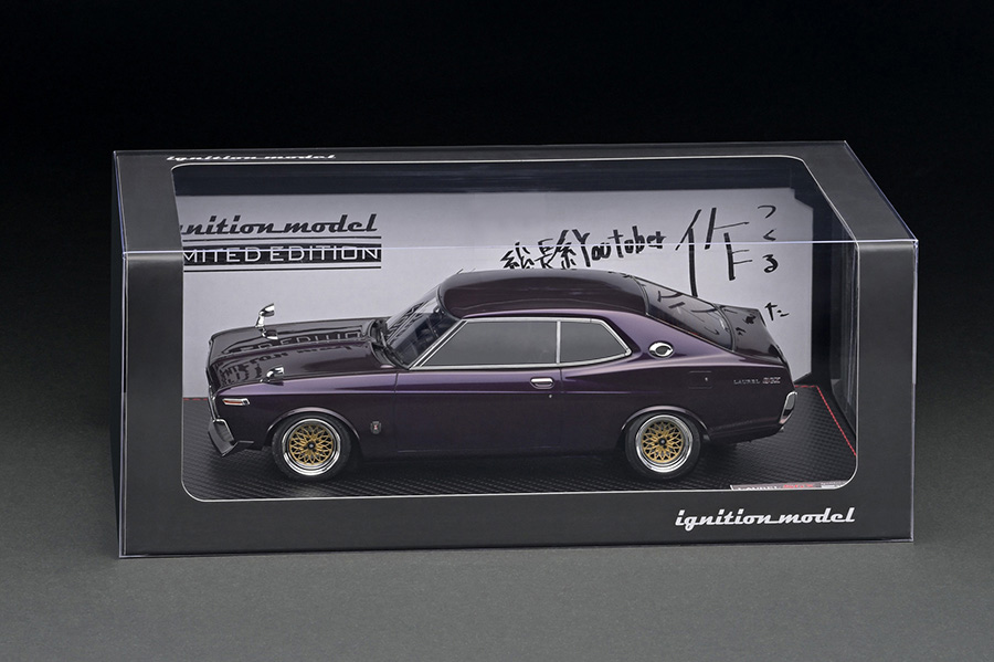 IG2404 1/18 Nissan Laurel 2000SGX (C130) Purple With Mr. Sata
