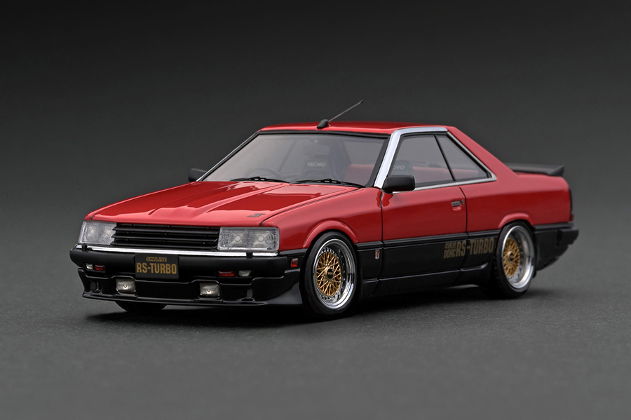 IG2623 1/43 Nissan Skyline 2000 RS-Turbo (R30) Red/Black With 