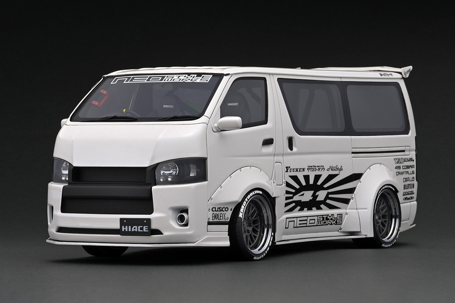 IG2804 1/18 T・S・D WORKS HIACE Pearl White | LINE UP | [公式 