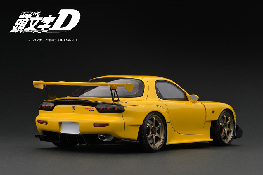 IG2868 1/18 INITIAL D Mazda RX-7 (FD3S) Yellow | LINE UP | [公式