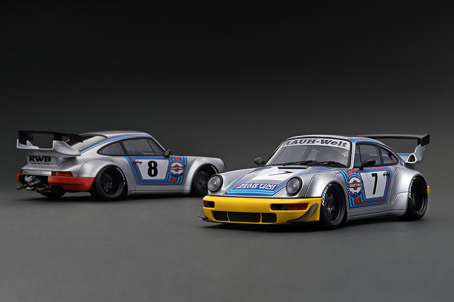 IG3006 1/18 RWB 964 Silver/Yellow With Engine | LINE UP | [公式