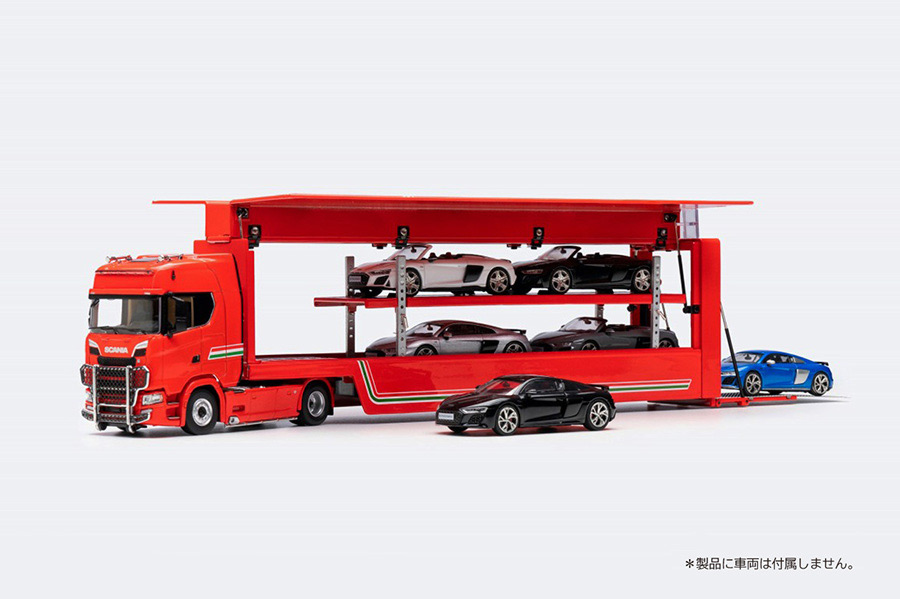 ミニチュア模型ミニカー  2023年3月以降発売予定Betz, Willi Scania 143 4x2 met huifoplegger.トラック  建設機械模型 工事車両 Tekno 50 ミニチュア